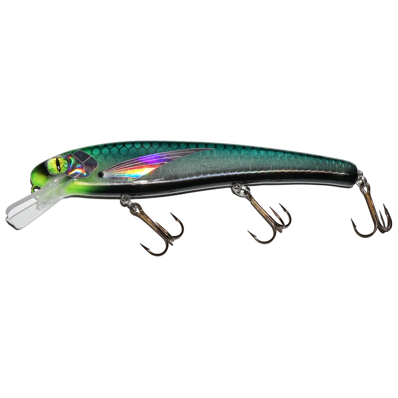 Big Fork Deep Twitch Darter Bait Crankbait Black Mamba Holo Straight