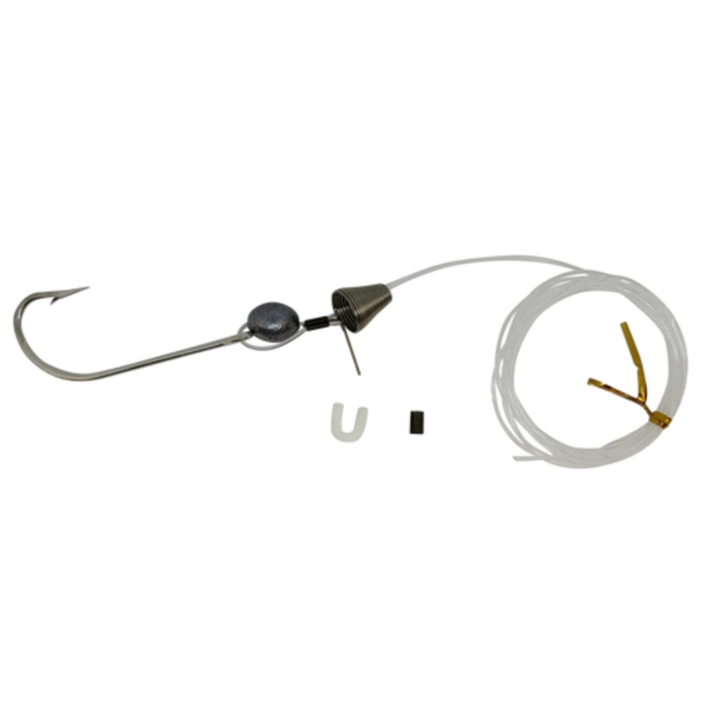Fish Razr Ballyhoo Rig with 1/2oz. Egg weight and 6′