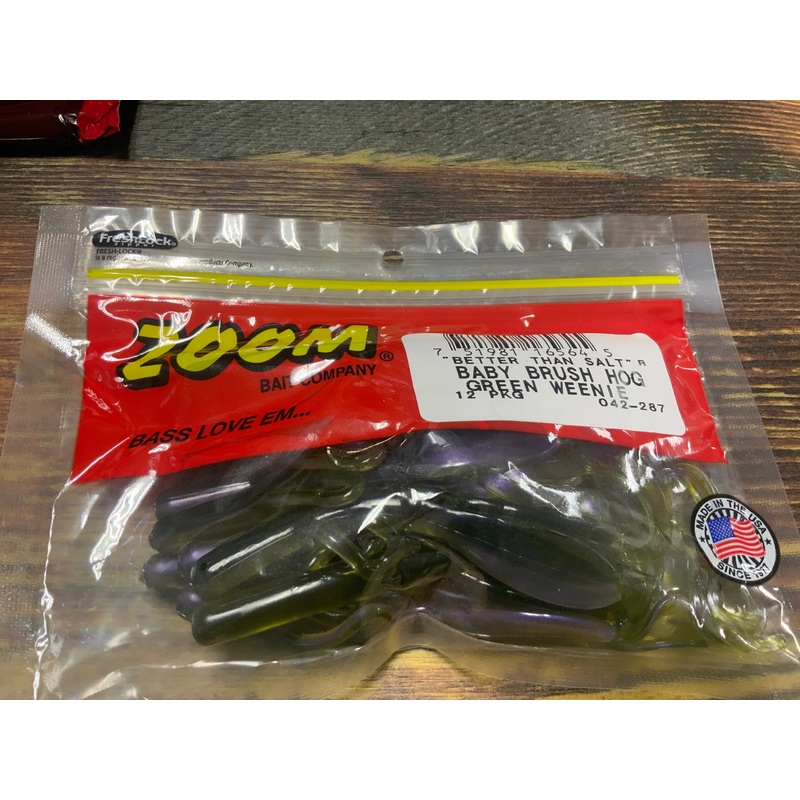 Zoom Baby Brush Hog 4″ Green Weenie