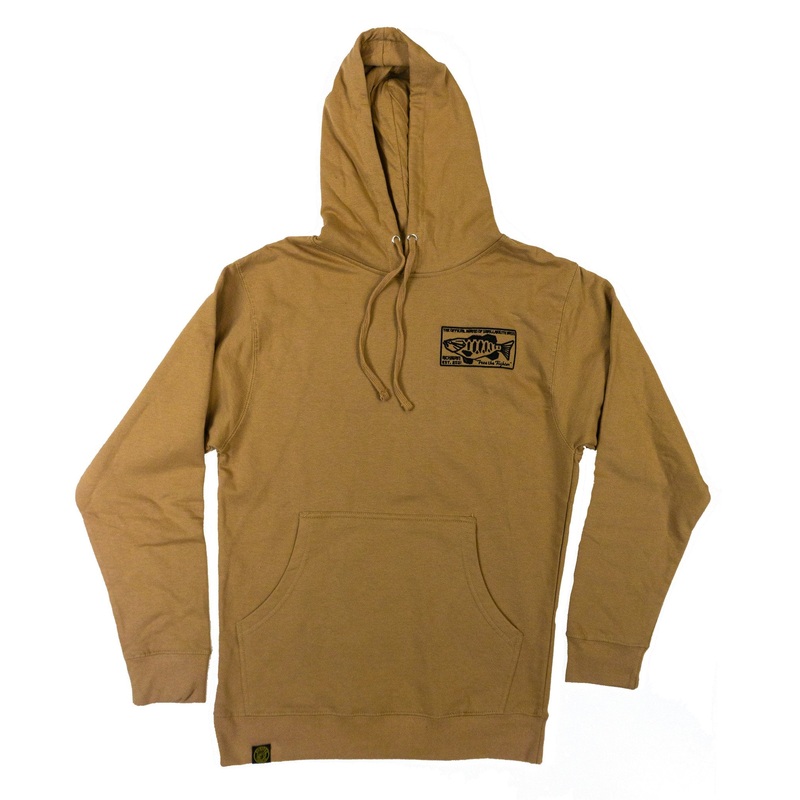 Achigan Free the Fighter Embroidered Hoodie Sand/Black