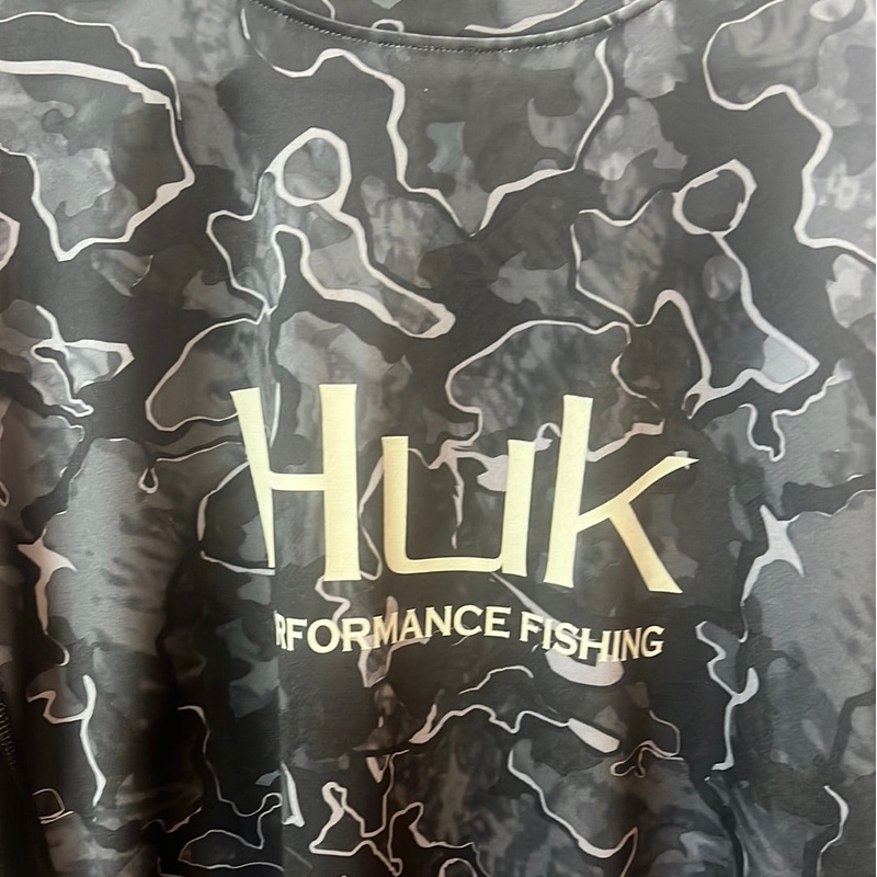 HUK Shirt Icon X Camo LS – Gray