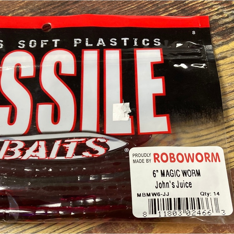 Missile Baits Magic Worm 6″ John’s Juice