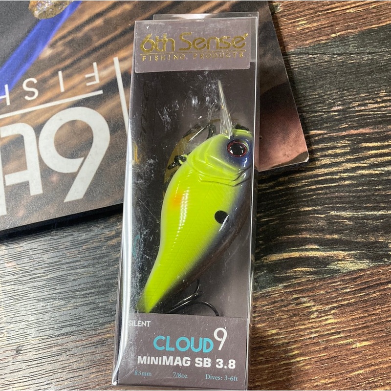 6th Sense Cloud 9 Mini Mag 3.8″ 7/8 oz. Chartreuse Spank