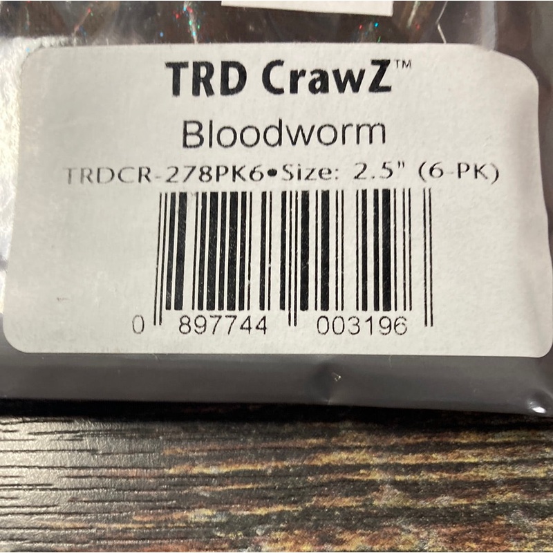 Z Man TRD Crawz 2.5″ Bloodworm