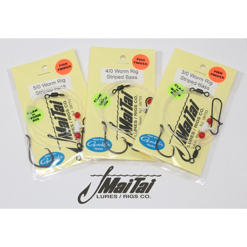 MaiTai Striped Bass Worm Rig