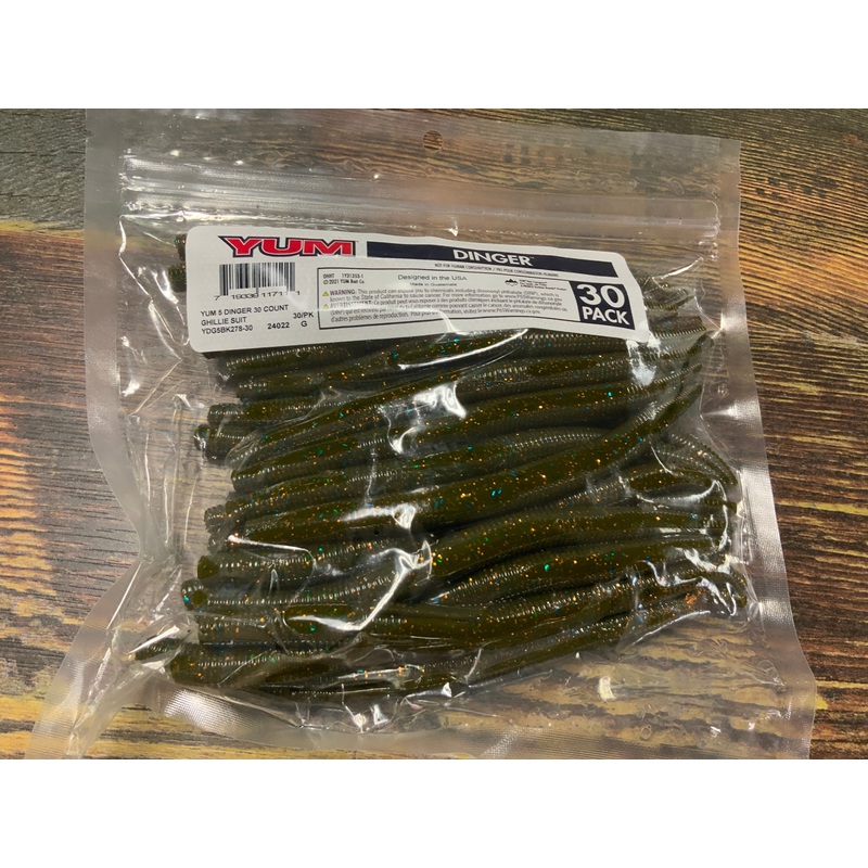 Yum Dinger 5″ – Ghillie Suit – Bulk