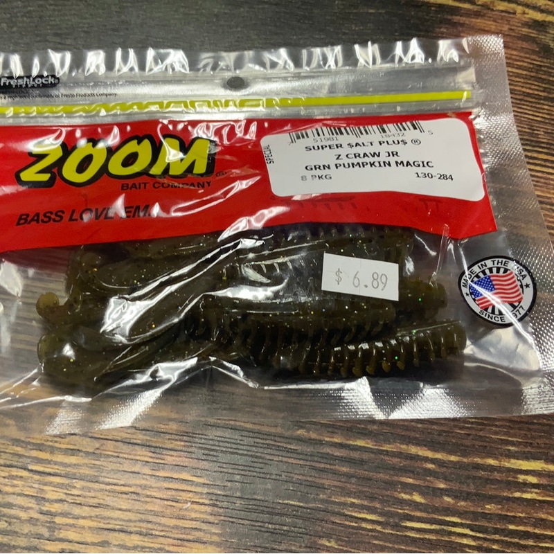 Zoom Z Craw Jr. – Green Pumpkin Magic