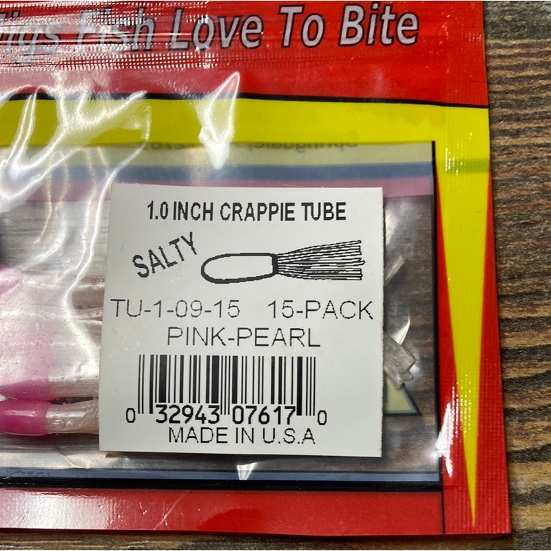 Arkie 1.0 Crappie Tube Pink-Pearl