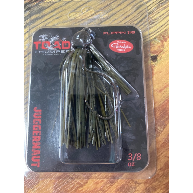 Toad Thumper Juggernaut Jig 3/8 oz. Green Pumpkin
