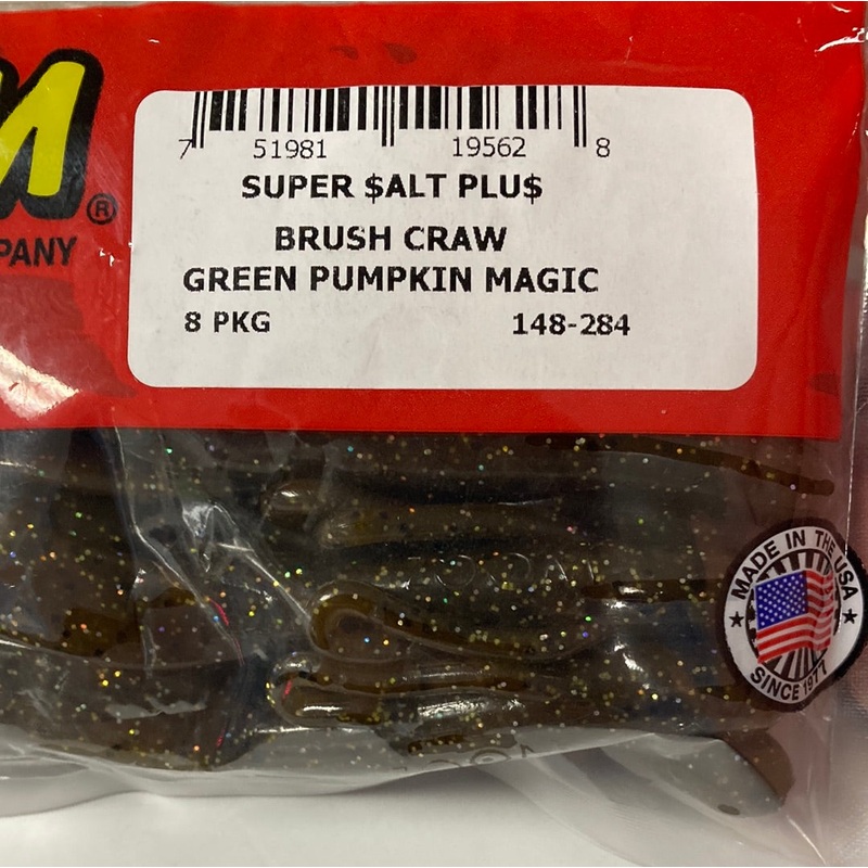 Zoom Brush Craw – Green Pumpkin Magic