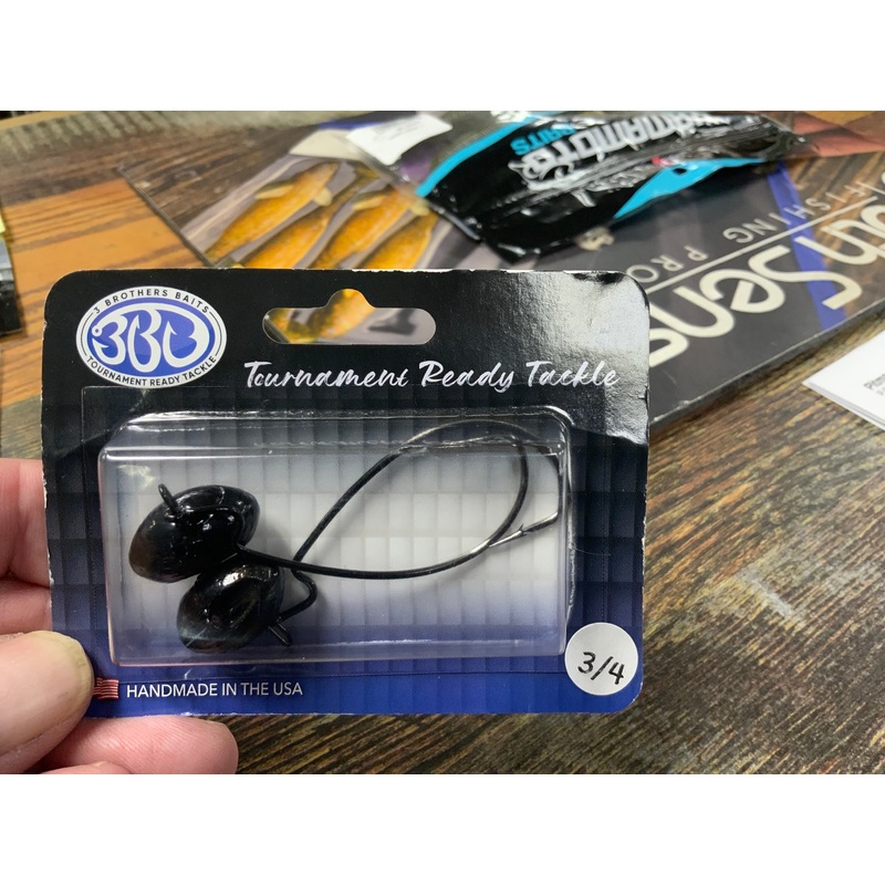 3 Brothers Baits 3/4 oz. Black Wobble