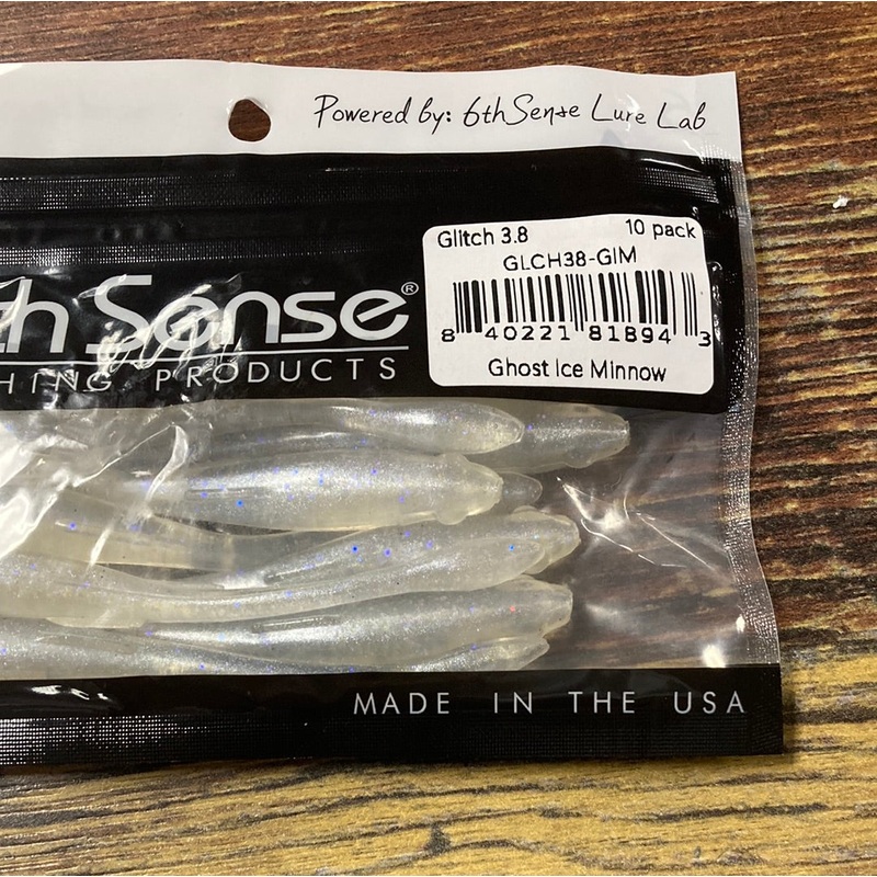 6th Sense Glitch 3.8″ Ghost Ice Minnow