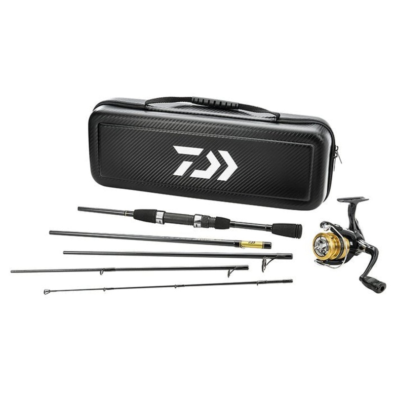 Daiwa Carbon Case Freshwater Travel Combo – 6’3″ ML