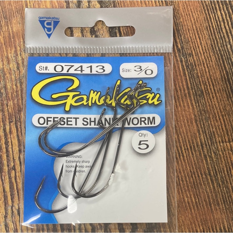 Gamakatsu Offest Shank Worm 3/0