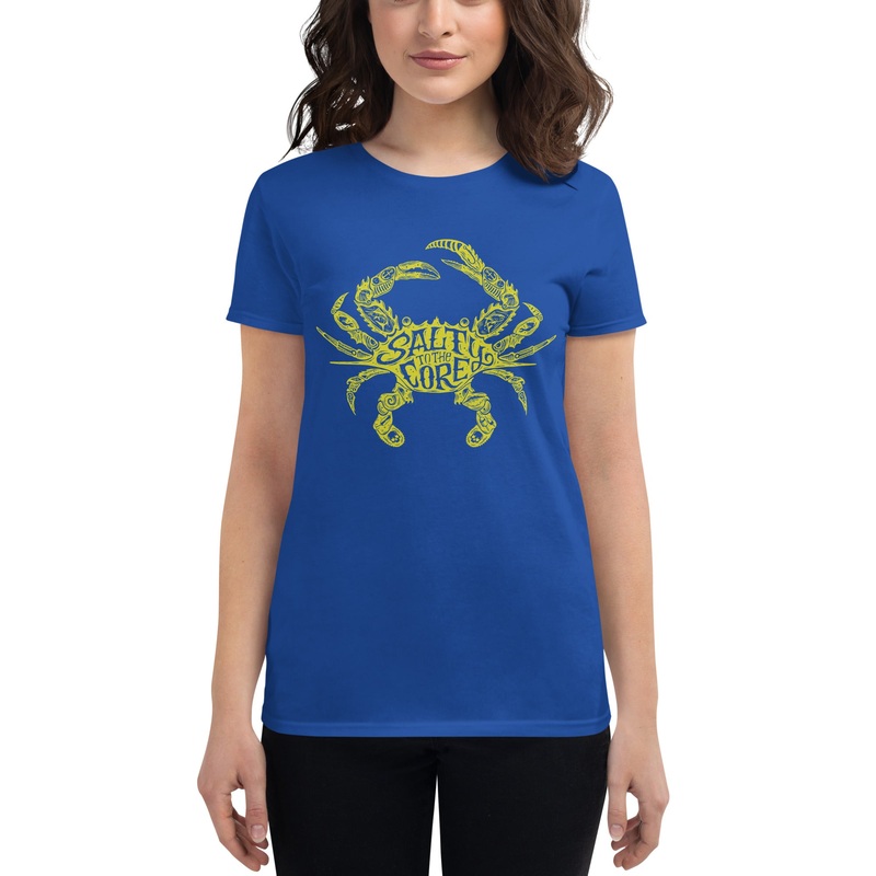 The Official “Salty To The Core” Salty Crab Women’s Short Sleeve T-Shirt