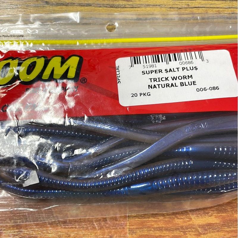 Zoom Trick Worm – Natural Blue