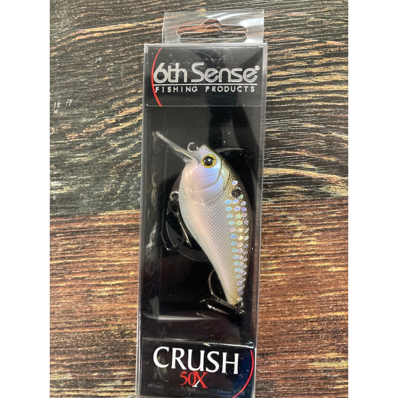 6th Sense Crush 50X – 3/8 oz. Ghost Shad Scales
