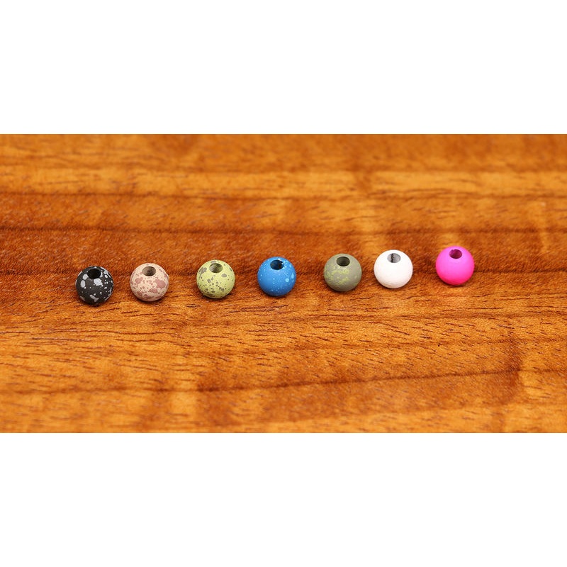 Hareline Mottled Tactical Slotted Tungsten Beads