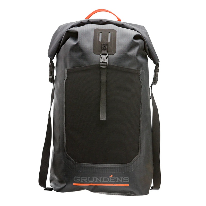 Grunden’s Bootlegger Roll Top 30L Backpack – Black