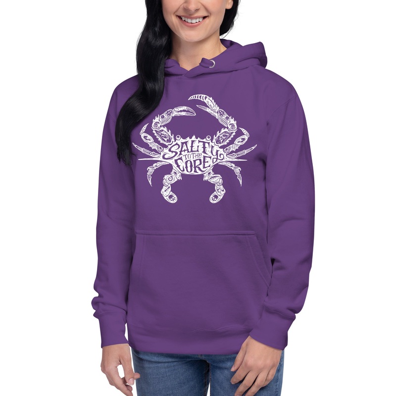 The Official “Salty To The Core” Salty Crab Unisex Hoodie – Limited Edition (10% OF PROFITS DONATED TO UNICEF!)