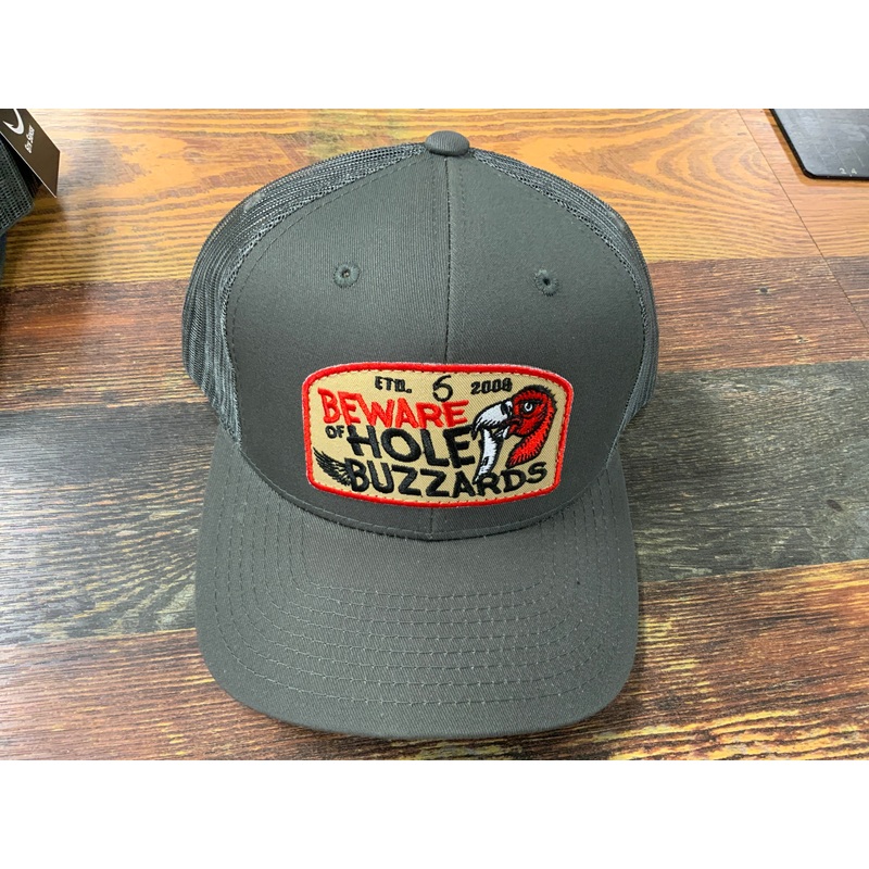 6th Sense Hat Beware of Hole Buzzards – Gray