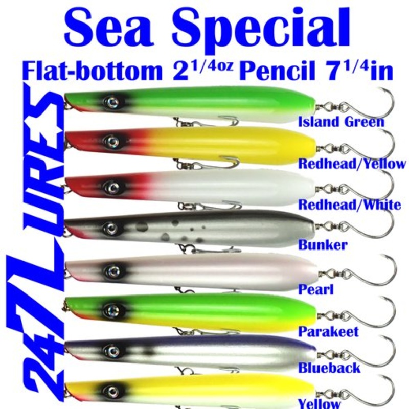 24/7 Lures – 7.25in Sea Special Pencil Popper