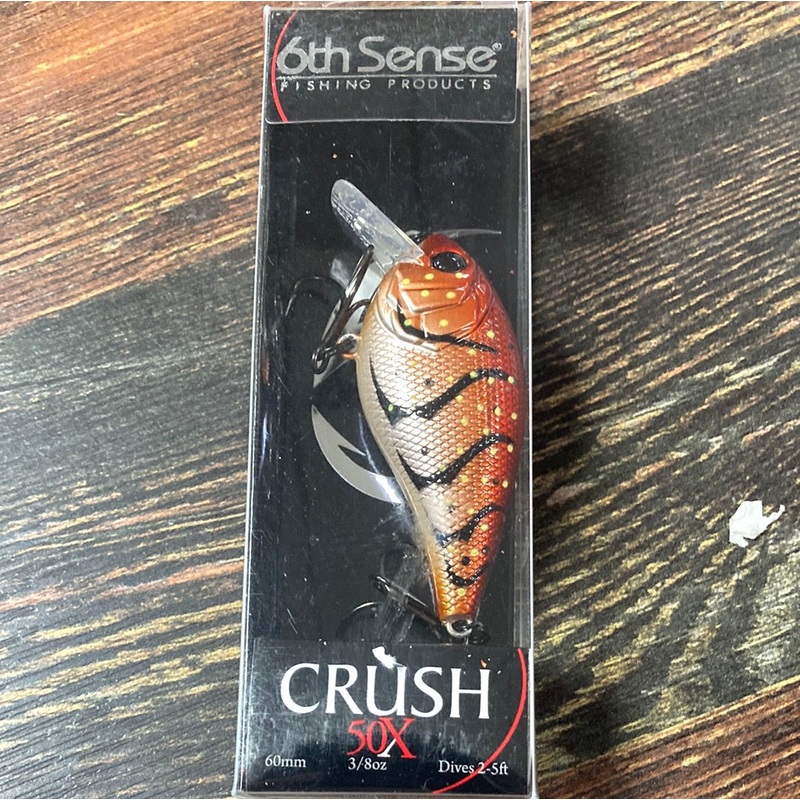 6th Sense Crush 50X – 3/8 oz. Crimson Craw