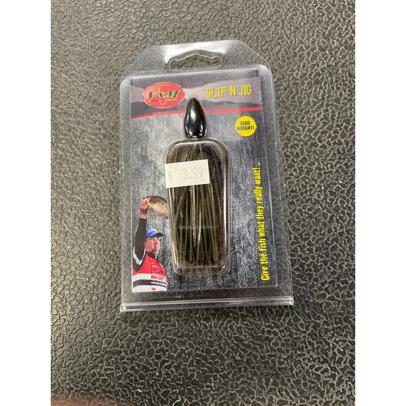 V&M Slip N Jig 3/4 oz. Green Pumpkin Craw