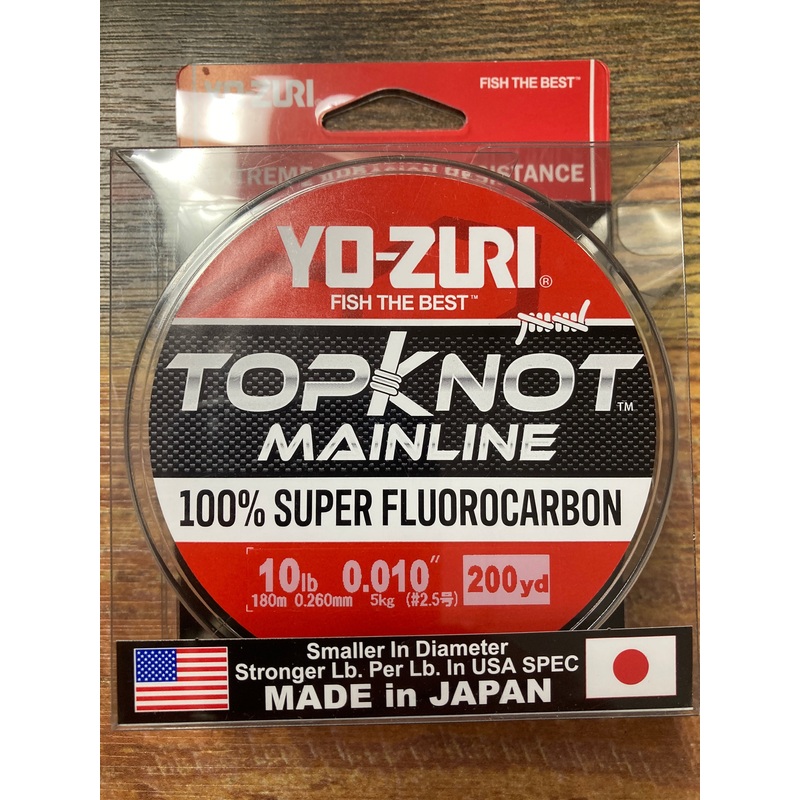 Yo Zuri Topknot Fluoro ML 10 lb. Clear