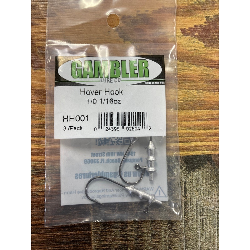 Gambler Hover Hook 1/16 oz. 1/0