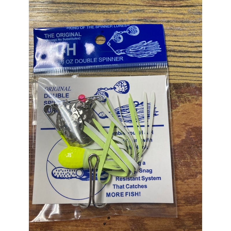H&H Spinner Bait 3/8 oz Chart White Chart
