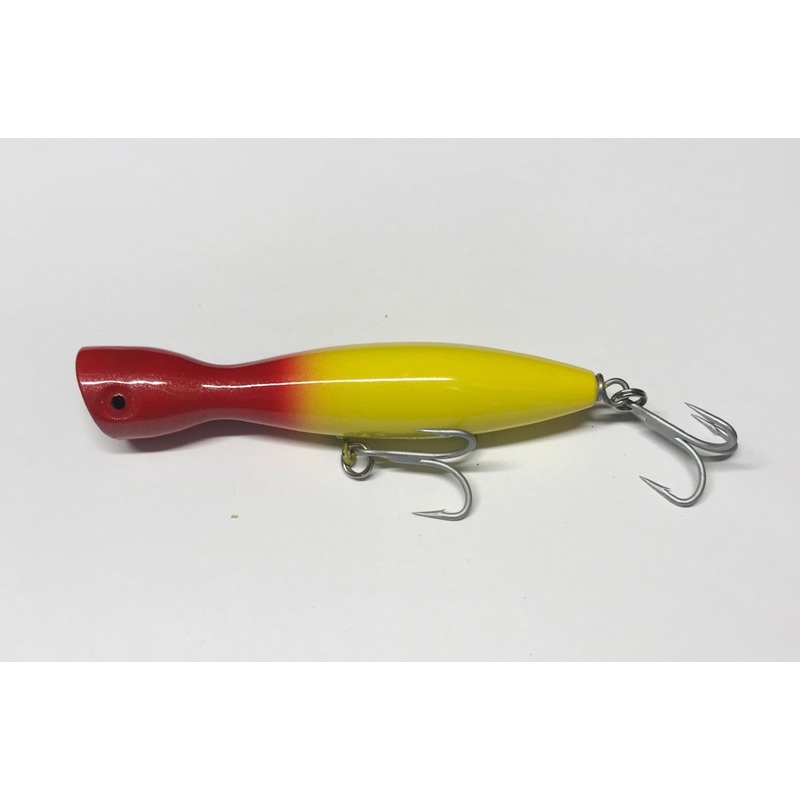 Super Strike Little Neck Popper 1-1/2oz Yellow Red Head