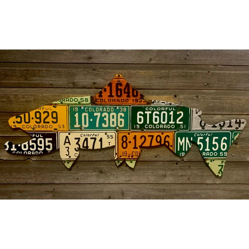 Cody’s Fish – 50 Colorado Brown Trout License Plate Art