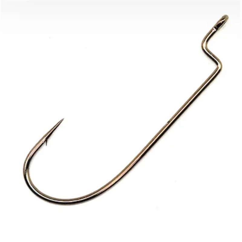 Gamakatsu Offset Shank Worm Hook, Black Nickel