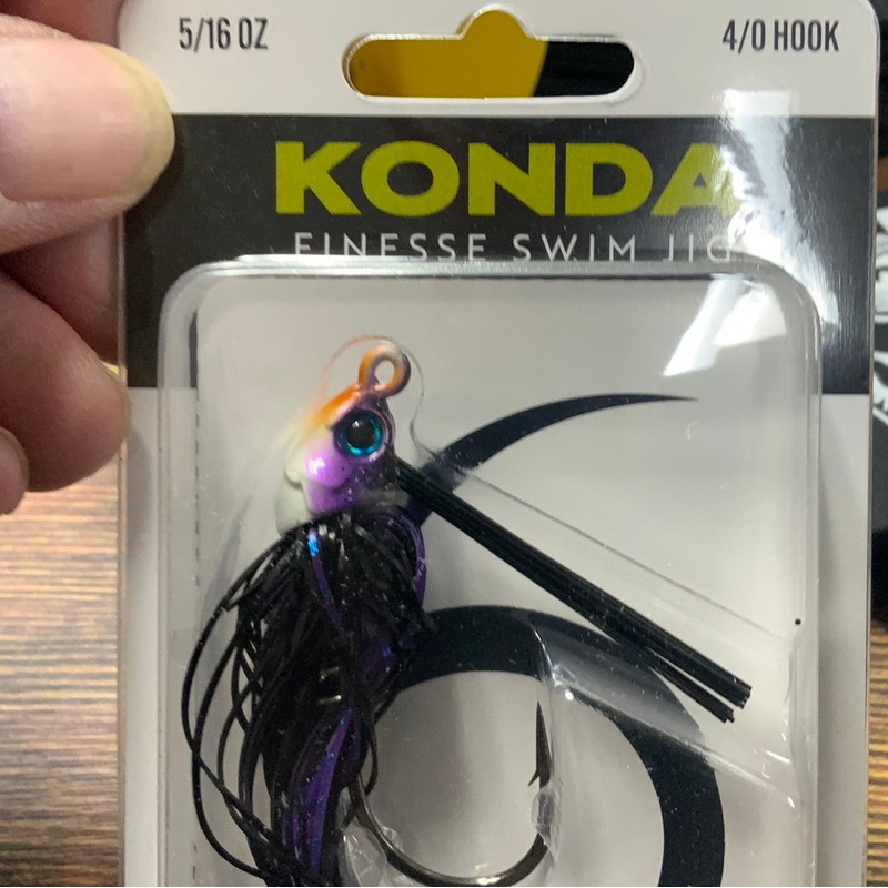 KONDA Finesse Swim Jig 5/16 oz. 4/0 Junebug Gill
