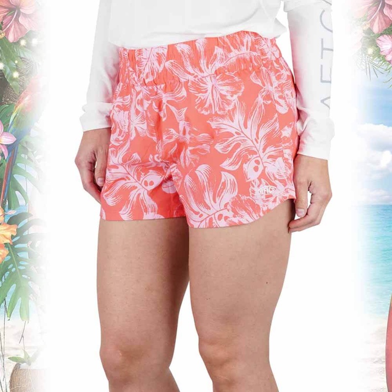 Aftco Soft Coral Sandbar Womens’S Short