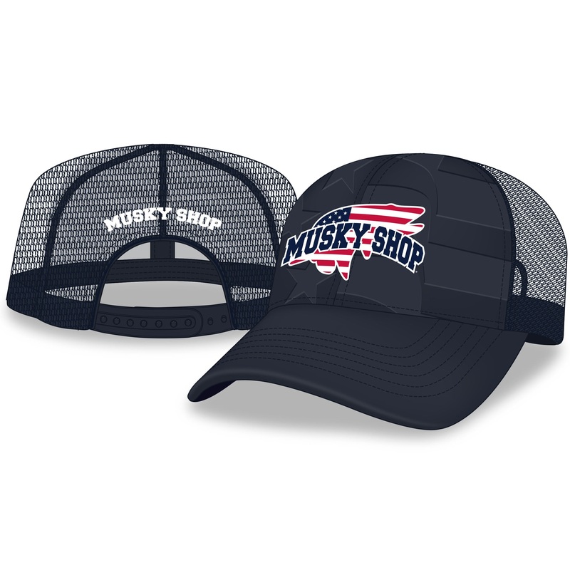 Musky Shop Navy Red-White-Blue Mesh Cap