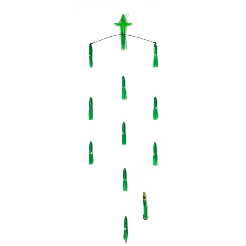 Sterling Tackle 18″ Tracker Bar – 6″ Bulb Squids