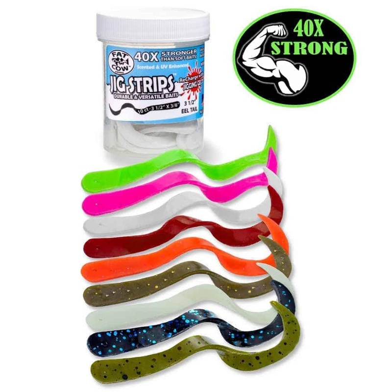 Fat Cow Jig Strips Eel Tail