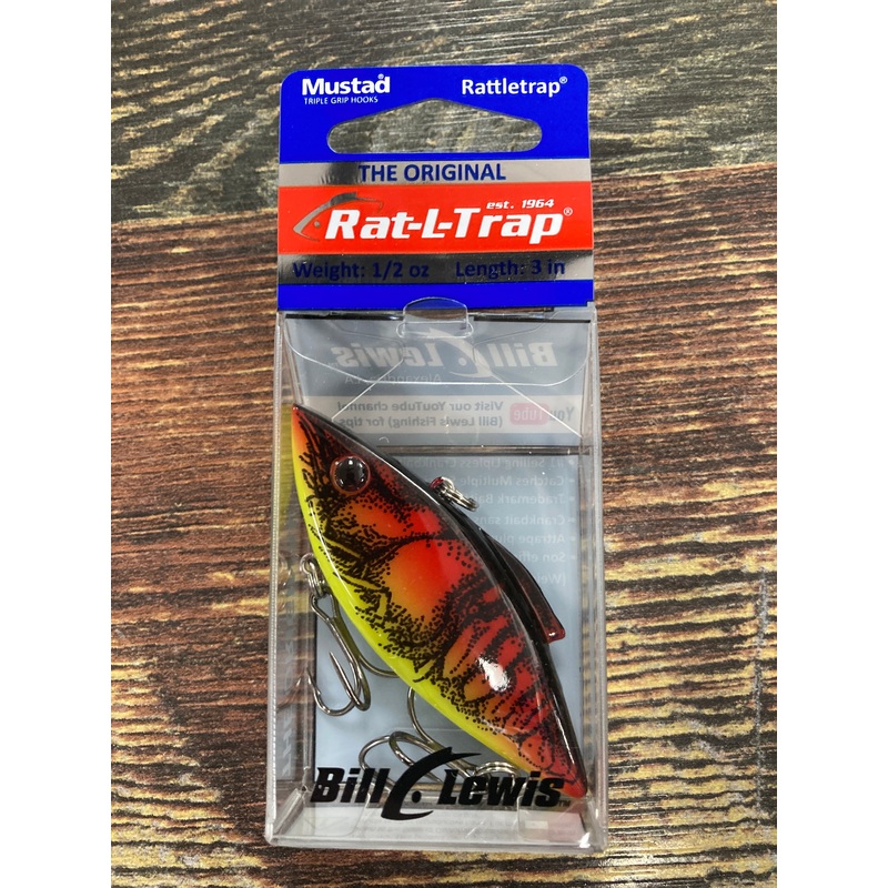 Mustad Rat-L Trap 1/2 oz. 3″ Red Chartreuse Belly