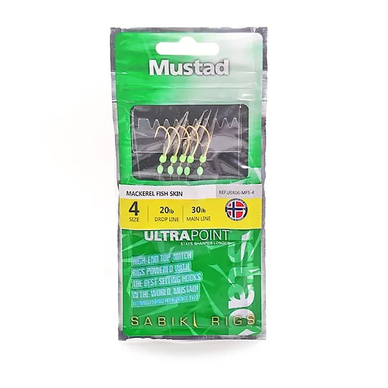 MUSTAD USR06 UP Sabiki Rig – Mackerel Fish Skin