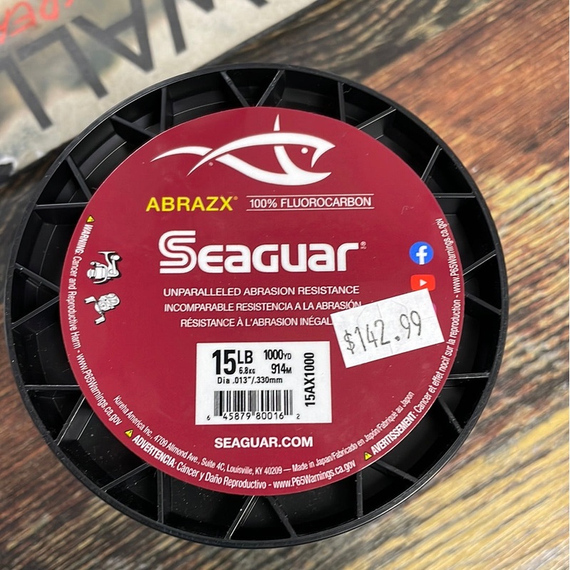 Seaguar Abrazx Fluoro 15lb. 1000 yds