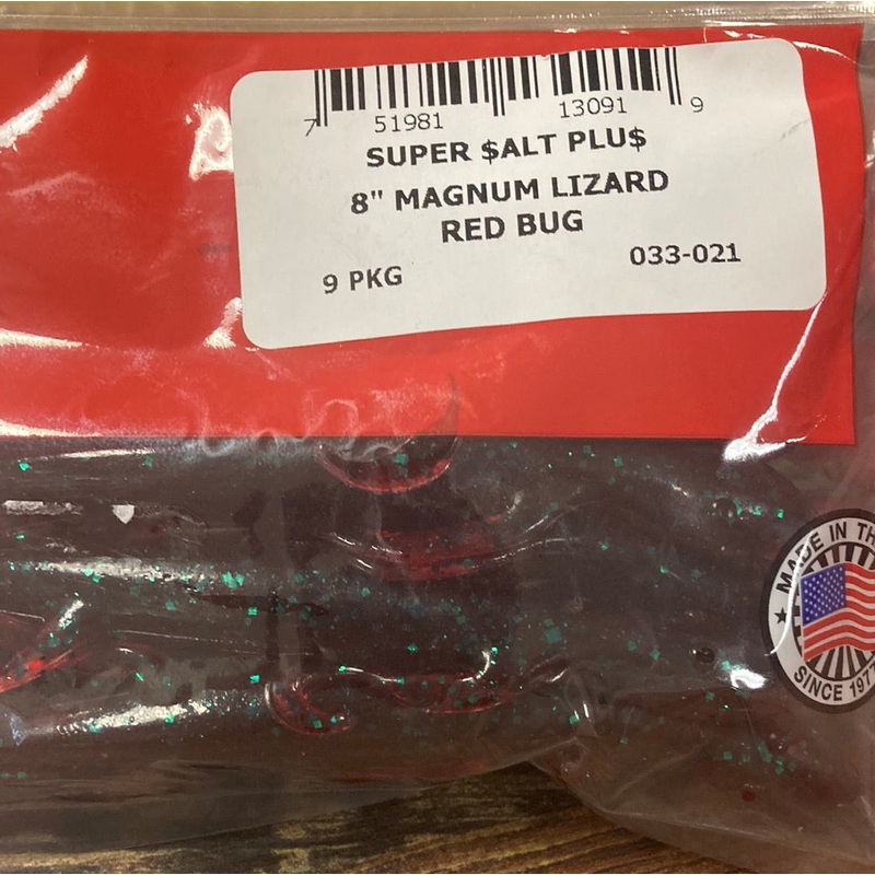 Zoom Mag Lizard 8″ Red Bug