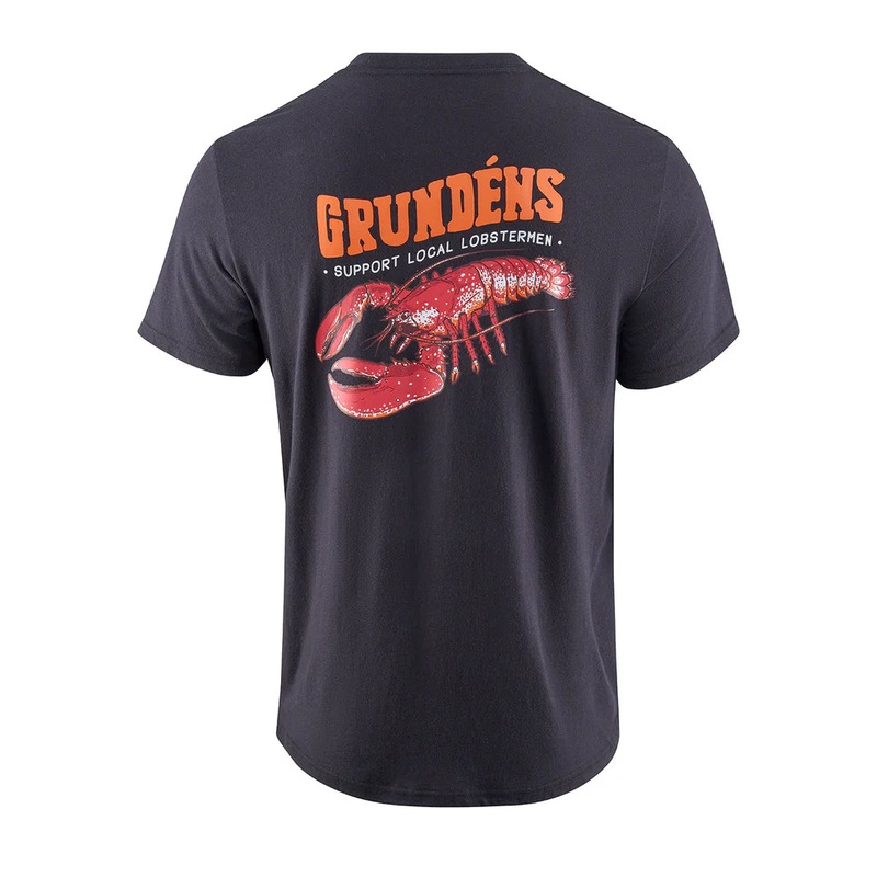 Grunden’s Support Lobstermen SS T-Shirts (Black)