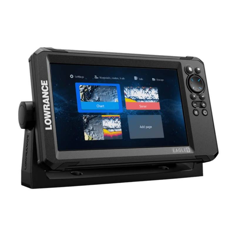 Lowrance Eagle-9 No Transducer ROW: 9″ IPS screen, Worldwide basemap chart