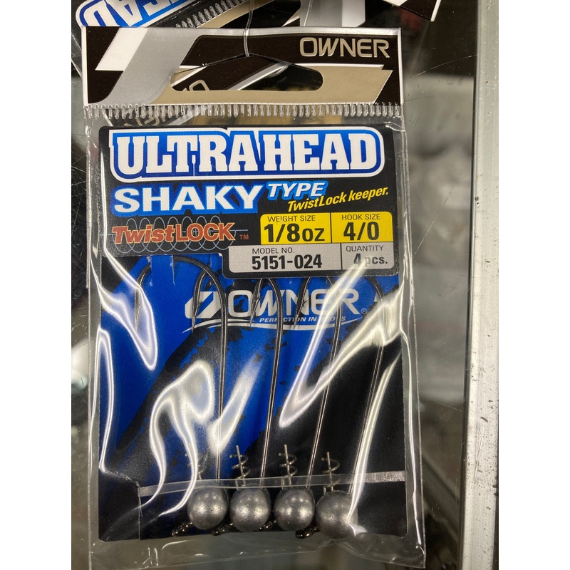 Ownerr Shaky Head 1/8 oz. 4/0 Raw