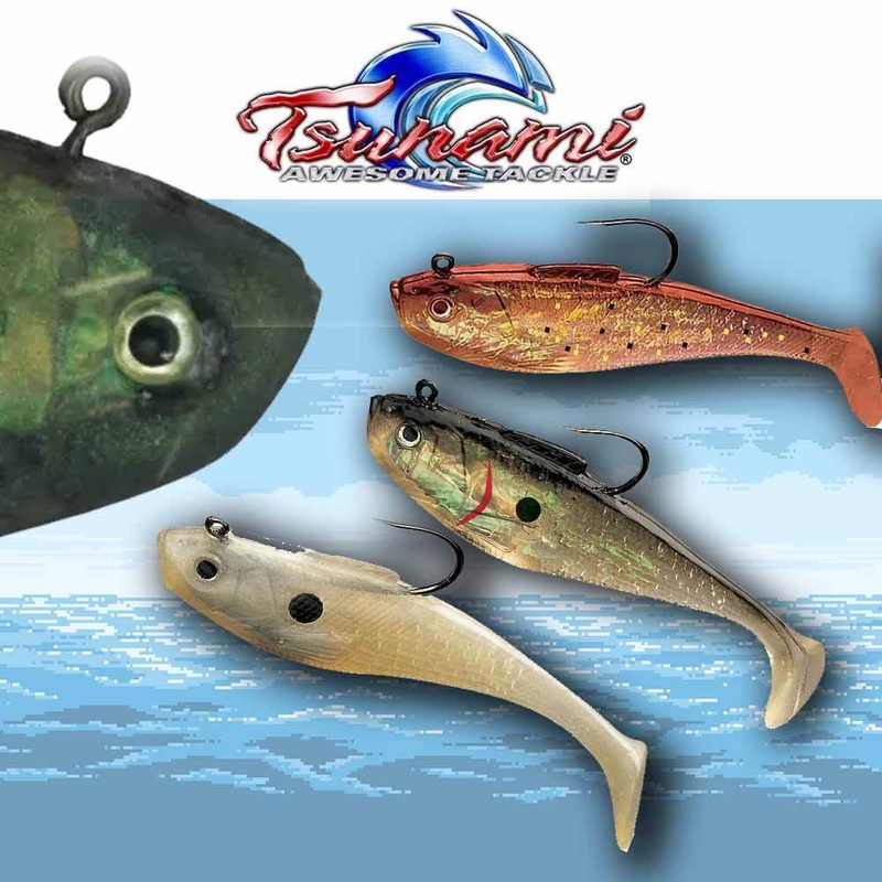 Tsunami-  3″ Holographic Swim Shad Lure 4PK