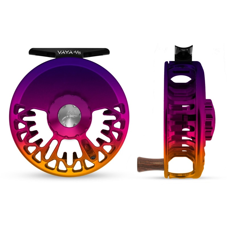 Abel Vaya 4/5 Fly Reel – Sunset Fade / Sunset Fade Drag Knob & Walnut  Handle
