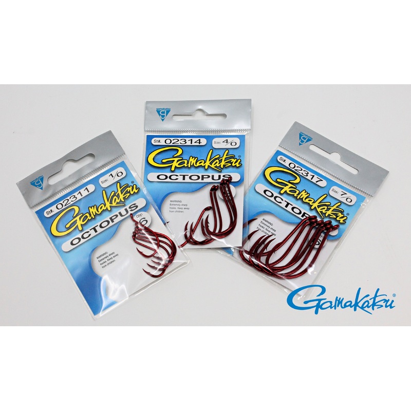 Gamakatsu Octopus Hooks – Red