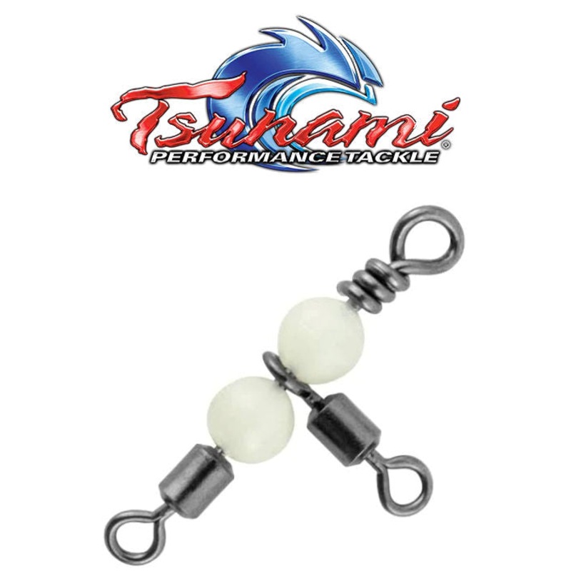 Tsunami Beaded Rolling T Swivel